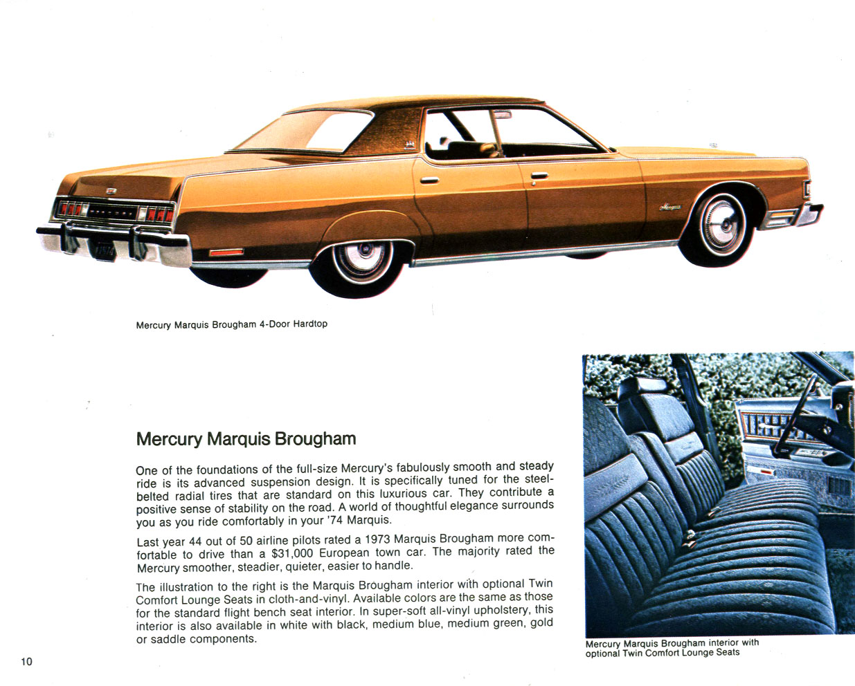 1974 Mercury Lincoln Brochure Page 11